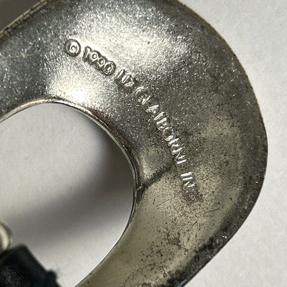 Vintage 1990s Liz Claiborne Slim Leather Belt | Classic Minimal Y2K - Picture 6 of 15